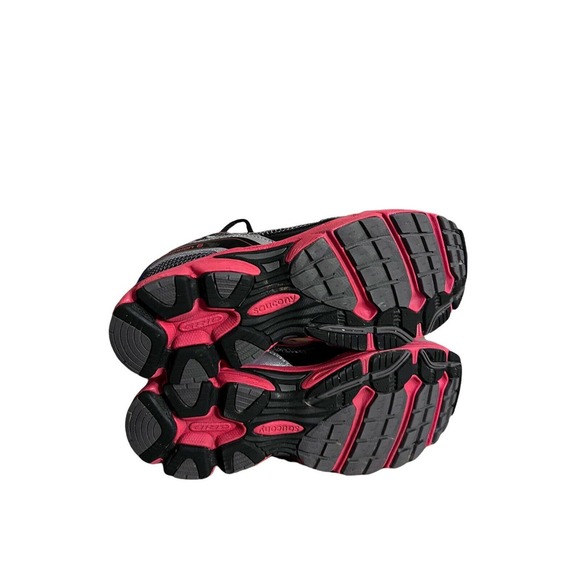 Saucony Grid Cohesion 6 LTT Boys Sz 7M Gray/Black/Silver Running/Walking Shoes - Picture 6 of 9